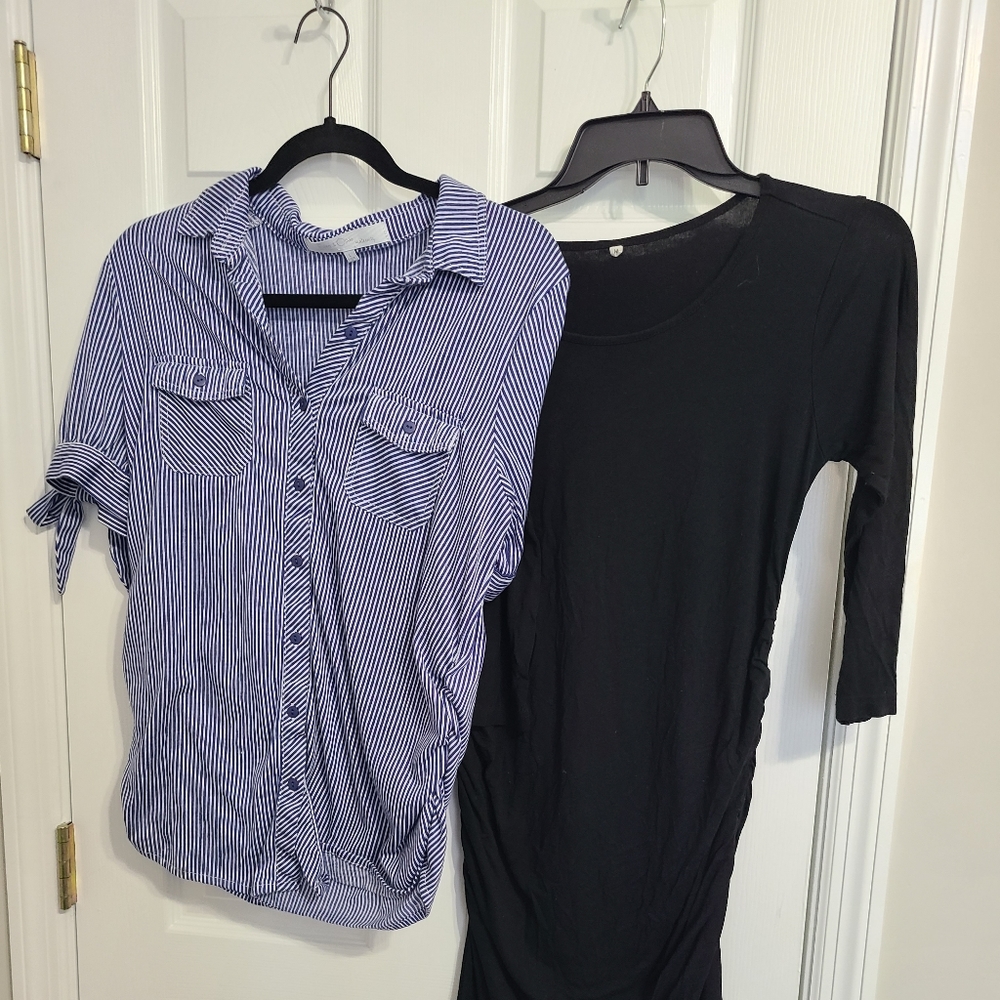 Maternity bundle blouse (L) and dress (M)